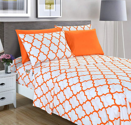 Set di lenzuola da letto personalizzato di lusso di 4 pezzi con 300 fili