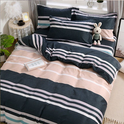 Set di biancheria da letto da quattro pezzi per tutte le stagioni Principessa e tende Lenzuola lavata a pietra per bambini taglia completa