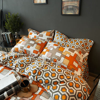 Modello Tintato di Filato 100% Bambù Copertina Set Stile Moderno con Copertine da Letto