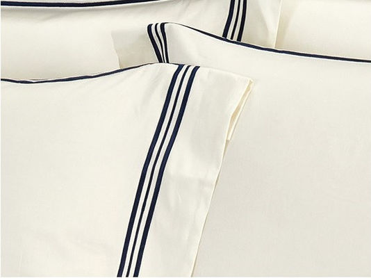 Elegant Home Anni'60 Puro cotone Set di biancheria da letto per hotel personalizzato con disegno colorato di filato