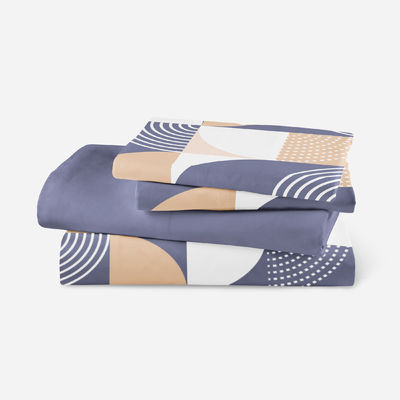 Home Tessile Carta Piatta Geometrica Stampata Copertura Letto Tela Morbida 4 Pcs Quantità