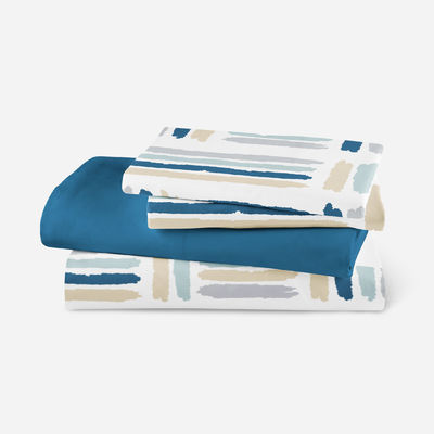 Home Tessile Carta Piatta Geometrica Stampata Copertura Letto Tela Morbida 4 Pcs Quantità