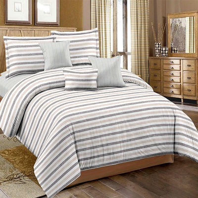 Set di biancheria da letto a strisce di filati colorati personalizzati Set di lenzuola per cuscini è personalizzato Sì