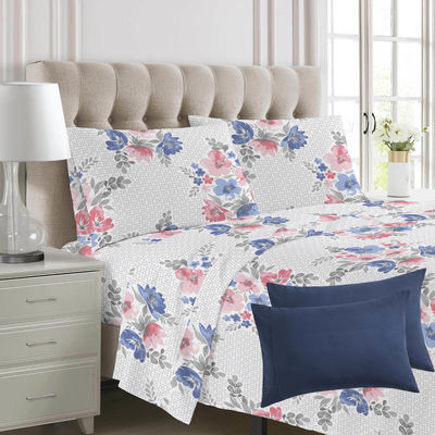 Stoffa da letto in microfibra stampata al 100% in poliestere per regina e re taglia 6pcs
