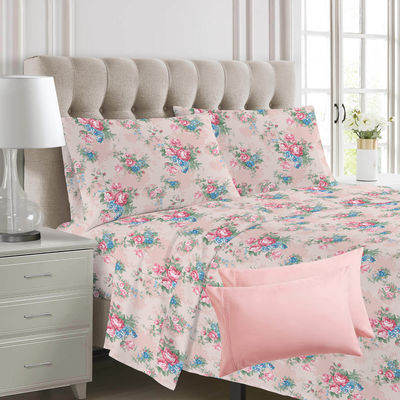 Stoffa da letto in microfibra stampata al 100% in poliestere per regina e re taglia 6pcs
