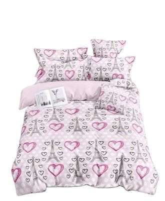 3d Gioco Manicotto Stampato Casa Letto Lenzuola Comforter Set Letto 3 Pcs in tipo di modello solido