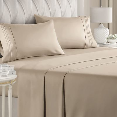 Extra Soft Woven Hotel Luxury Sheets 1,5-2 Kg Tasche profonde raffreddamento traspirante