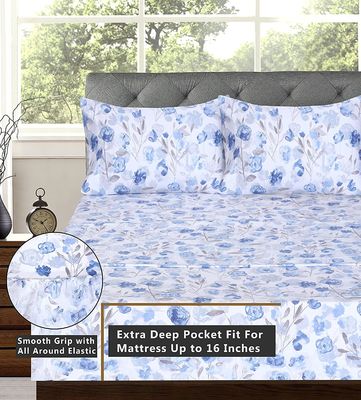 133x72 Lenzuola in cotone 100% tessuto 4 pcs Set letto Materiale di cotone biologico