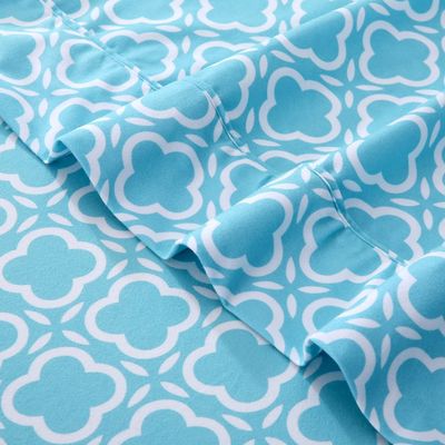 Set di lenzuola in microfibra di flannella personalizzato -Luxury Printed 4 Piece Bedding Collection per hotel