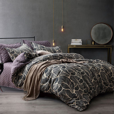 Ricamo Compatte copertura di copriletto Set di lenzuola da letto per 100% di cotone cotone egiziano