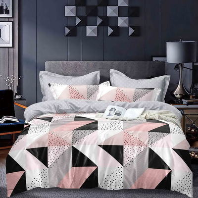 Ricamo Compatte copertura di copriletto Set di lenzuola da letto per 100% di cotone cotone egiziano
