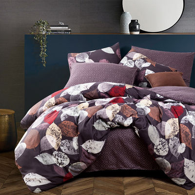Ricamo Compatte copertura di copriletto Set di lenzuola da letto per 100% di cotone cotone egiziano