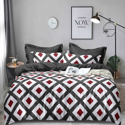 Ricamo Compatte copertura di copriletto Set di lenzuola da letto per 100% di cotone cotone egiziano