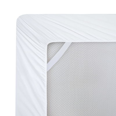 Poly Cotton 300tc Hotel bianca ricamata lenzuola da letto copertura di coperta cuscino set