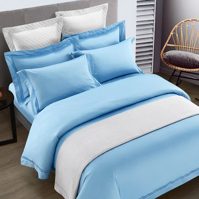 Poly Cotton Hotel Comfort Sheet Quilt Cover Cushioncase Set per 2.2m 7 piedi Letto