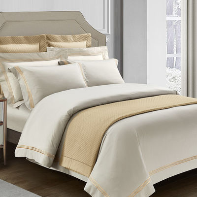 Poly Cotton Hotel Comfort Sheet Quilt Cover Cushioncase Set per 2.2m 7 piedi Letto