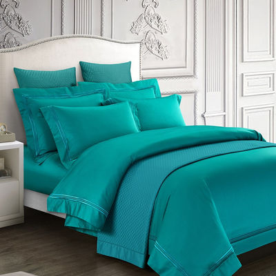 Poly Cotton Hotel Comfort Sheet Quilt Cover Cushioncase Set per 2.2m 7 piedi Letto