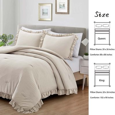 Set da letto per casa di campagna personalizzato in 3 pezzi