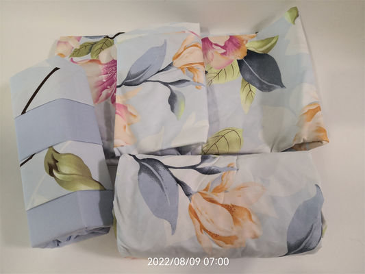 Reactive Printed Floral 100% Polyester Home Textiles Set di sei in colori personalizzati