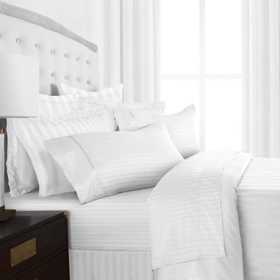 Comodo poliestere spazzolato hotel lenzuola da letto e coperta set dimensioni personalizzate