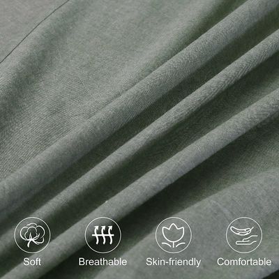 Lenzuola di cotone lavato 100% non riempitibile da 4 pezzi per un sonno rilassante